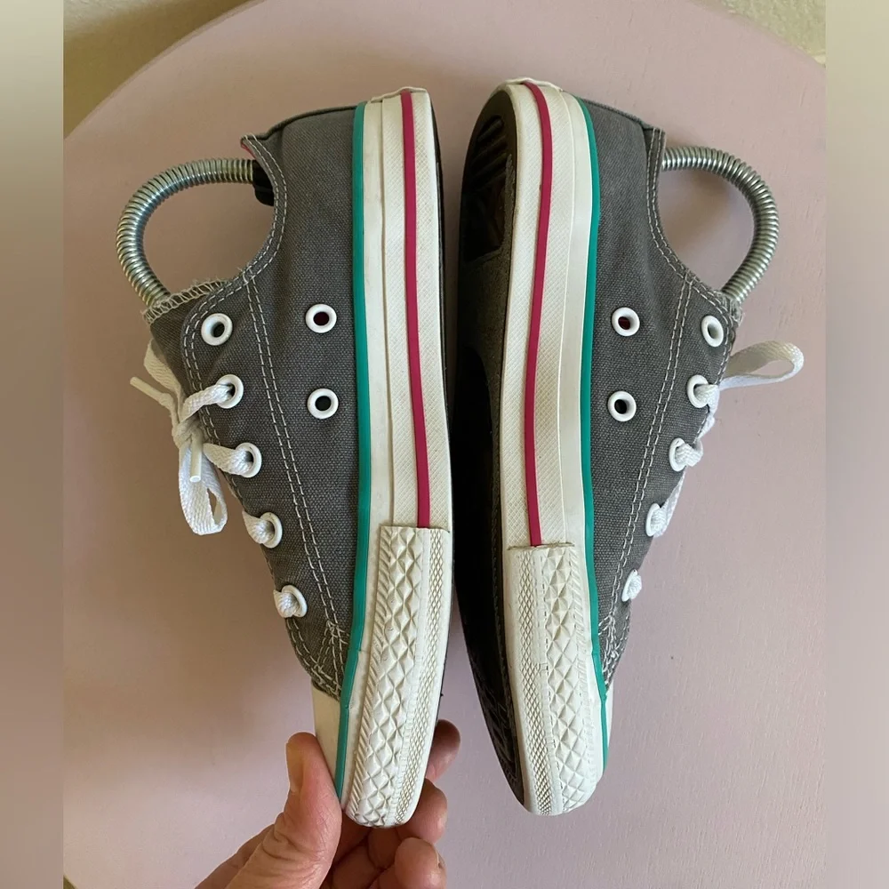 Converse Gray and Pink Little Kids size 1